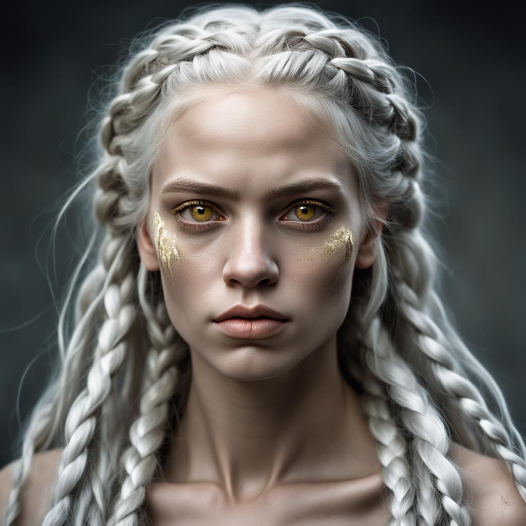 Powerful portrait of a beautiful woman