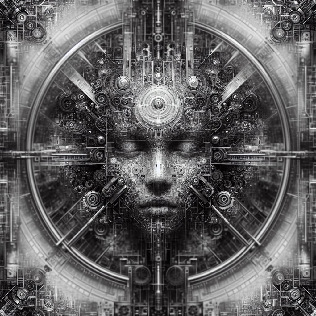 Monochromatic Face Cloaked in Mechanical Ambiguity