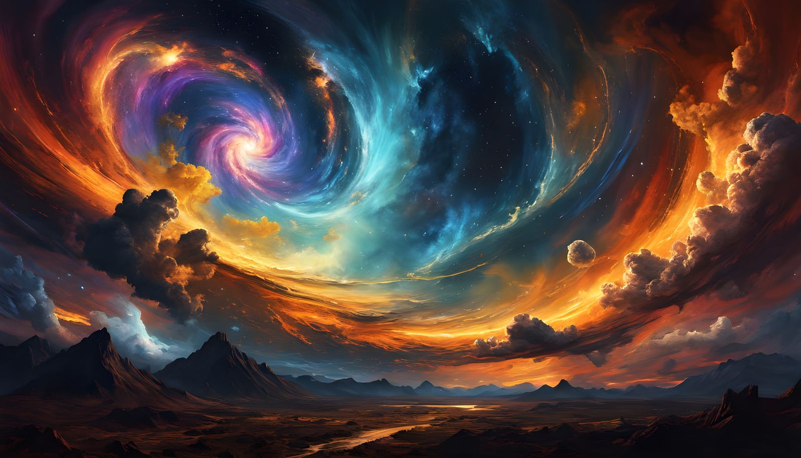 Nebula's Birth: A Melting Chocolate Cosmic View