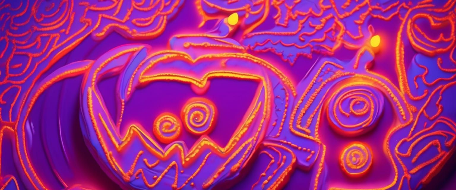 Digital Masterpiece of a Golden-Crowned Cake