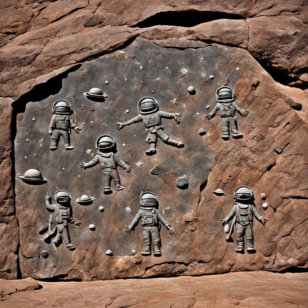 Ancient Rock Art Shows Astronauts and UFOs