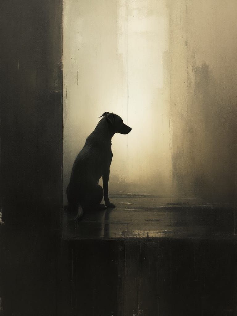 Dog Bathed in Light, Moody Atmosphere