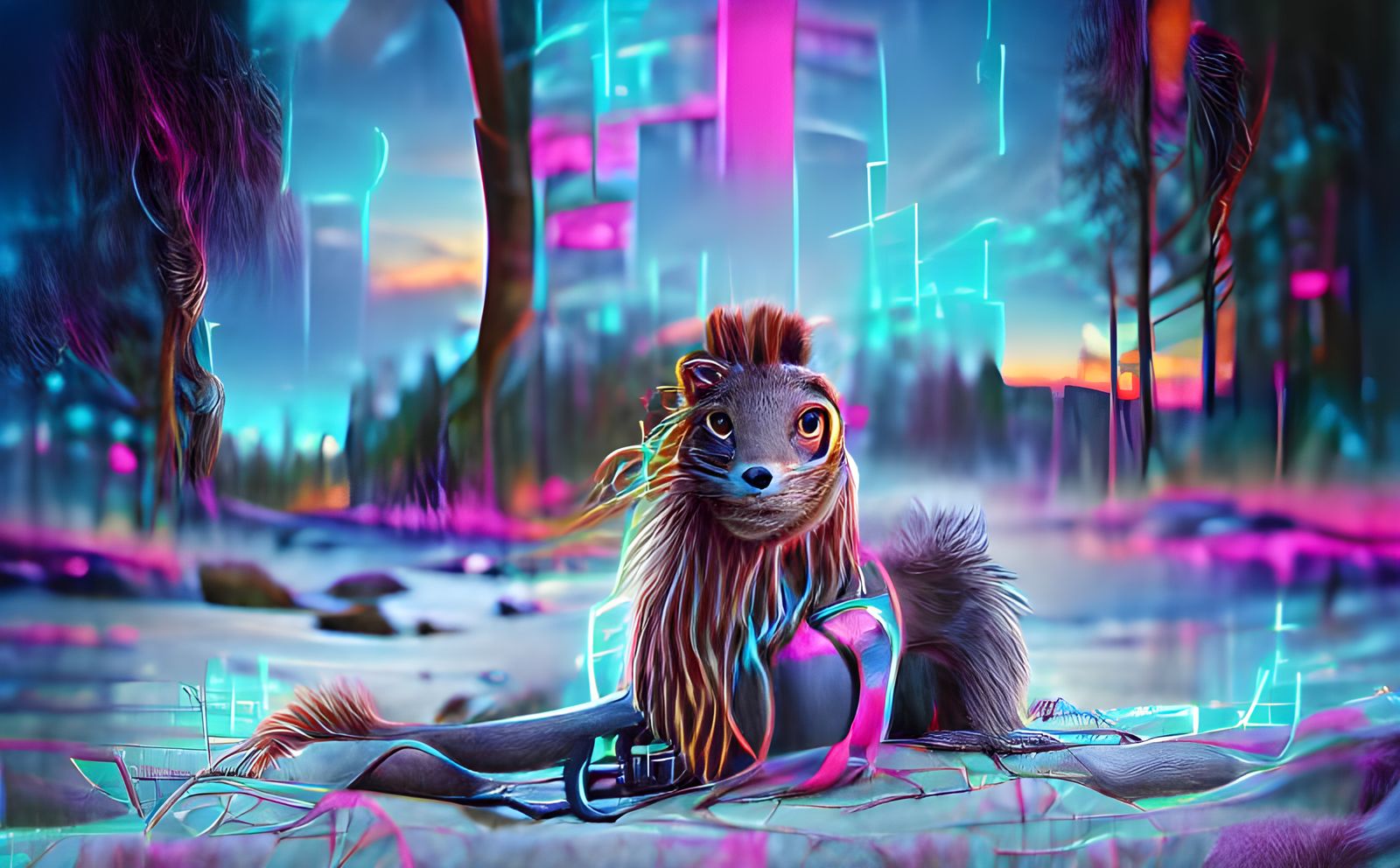 CAREFUL. He looks harmless… but in the long dark of the winter months, the hairy cyber squirrel will gather your nuts!