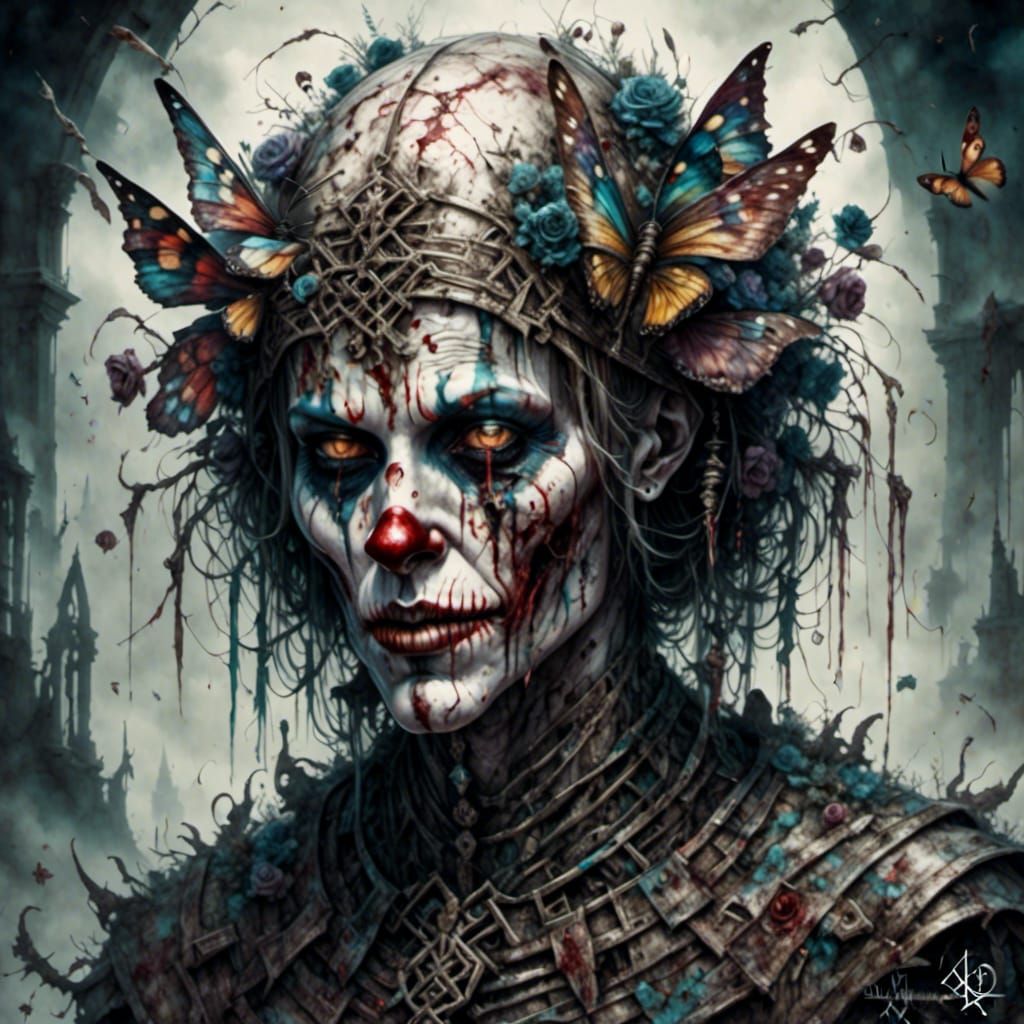 Cemetery Moth Killer Clown