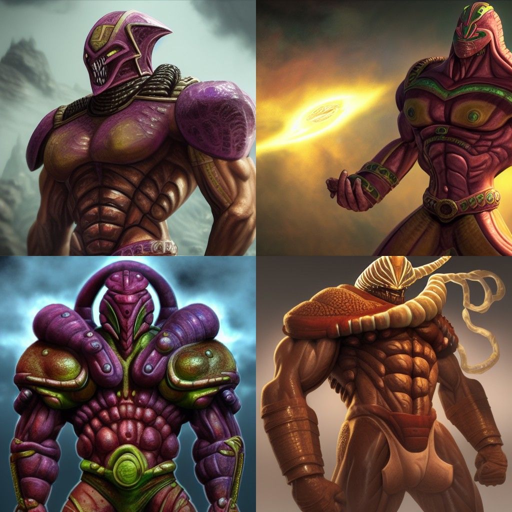 Hyperrealistic Warrior Portrait in Biopunk Style