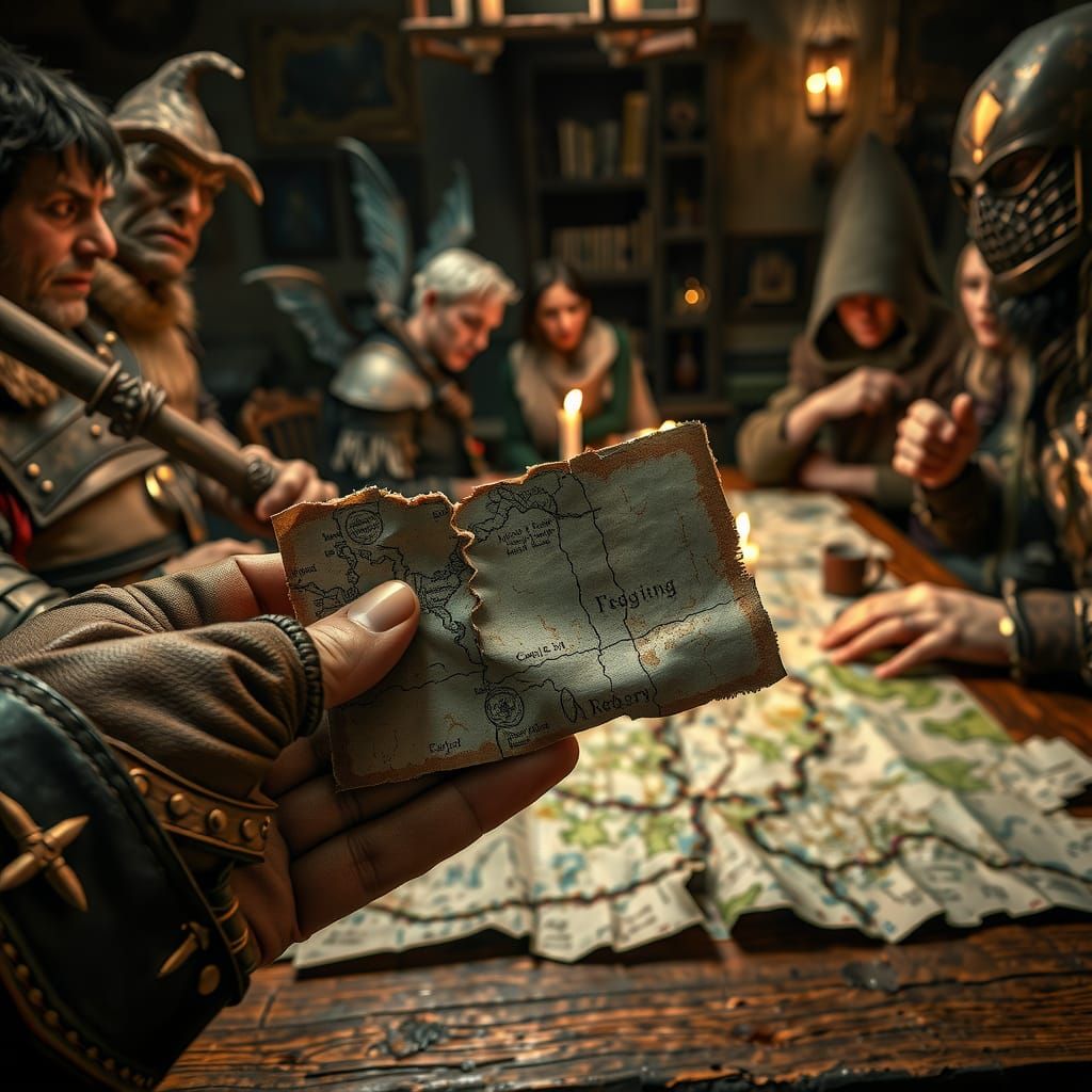 Fantasy Tavern: Map Fragment Puzzle