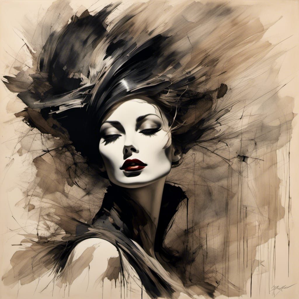 Glamorous 1940s Hollywood Portrait