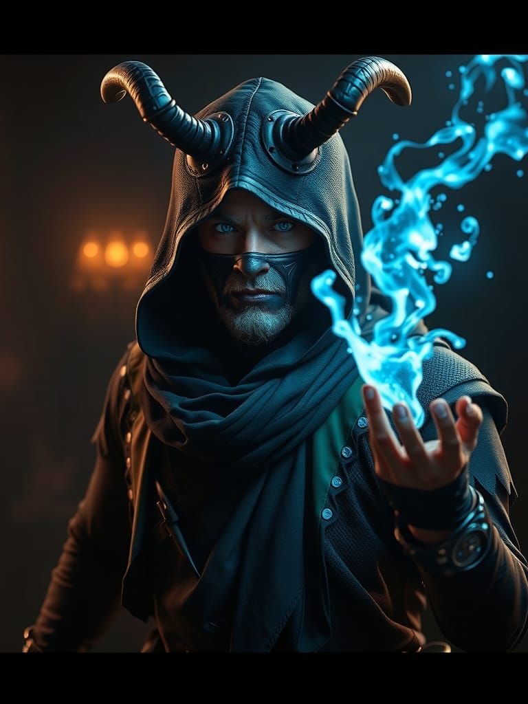 Tym Blackrat: Thief and Mage Concept Art Portrait