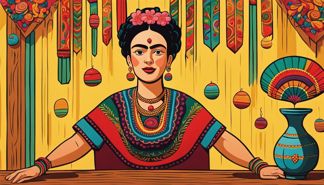 Mexican Folk Art: Jumping Beans in a Pulqueria
