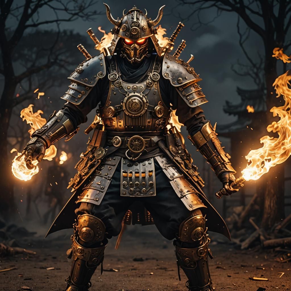 Steampunk Samurai: Burns...