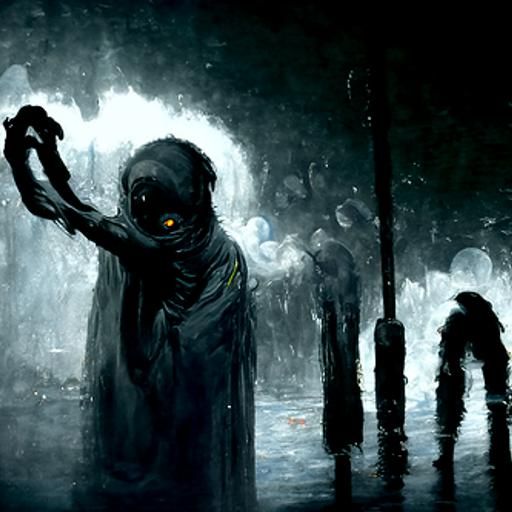 Eerie Hands Reach from Drain in Dark Street