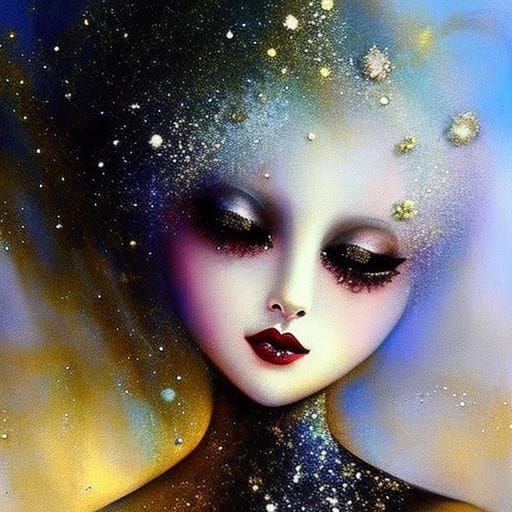 Celestial Filigree Dreamscape: Shimmering, Glowing, Storyboo...