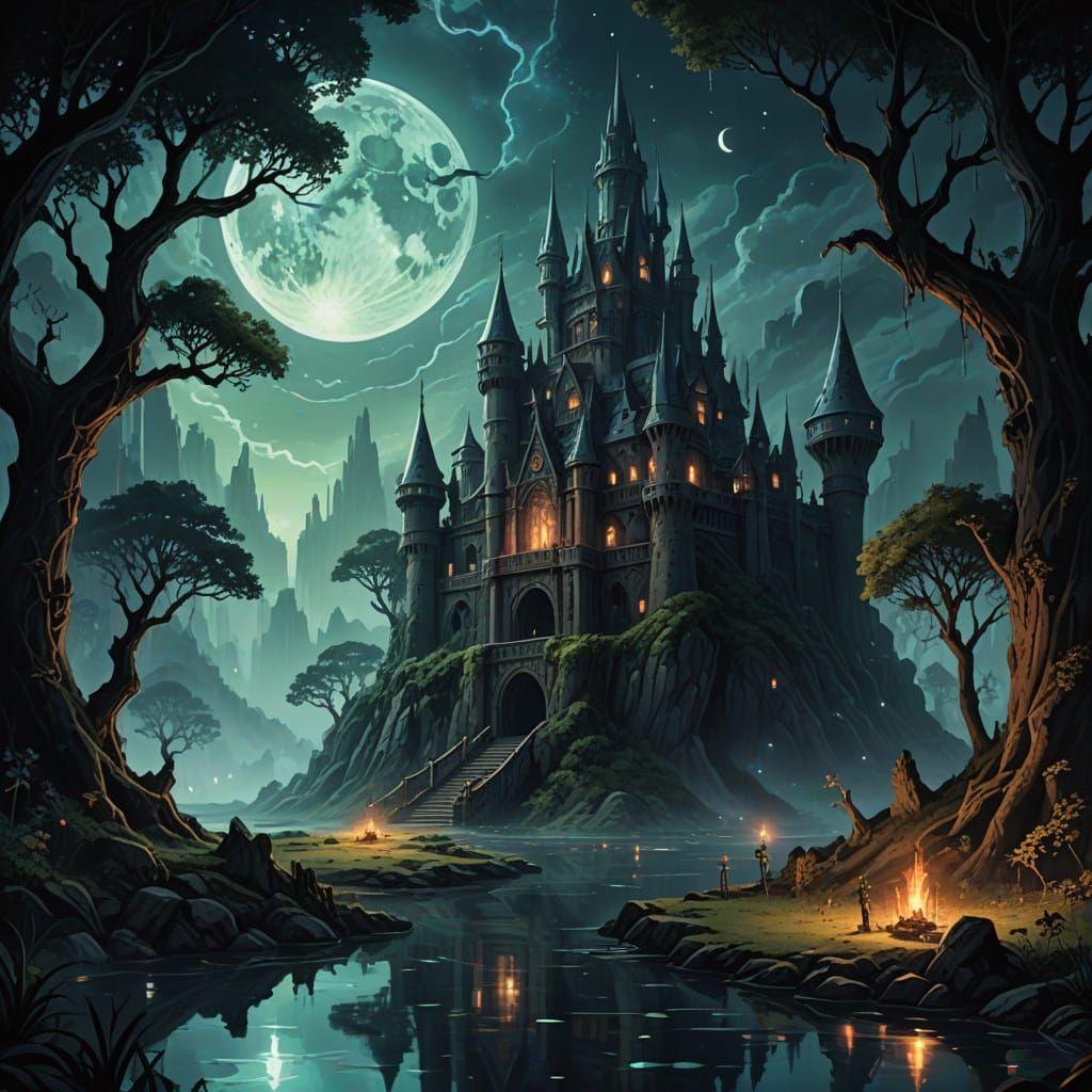 Intricate Cross-section of the Kronic Kingdom in Vibrant Rea...