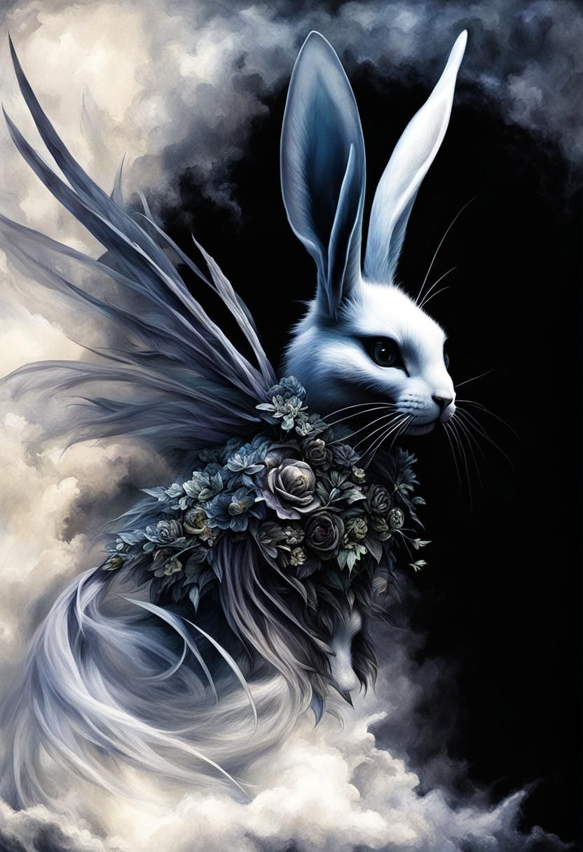 Photogram ,Rayograph,dreams, gothic, lovers ghost Dark fey c...