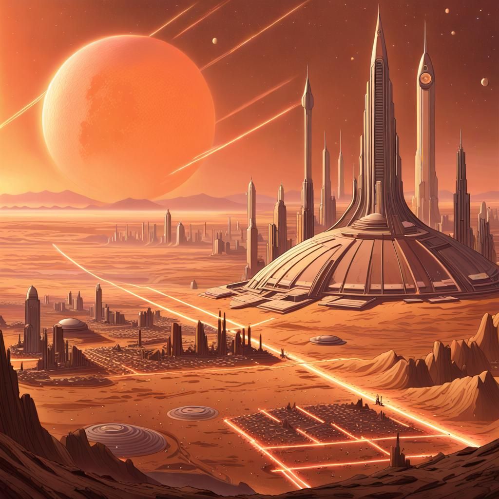 Marsport: Art Deco City on the Martian Plains
