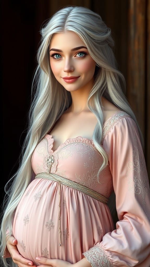 Medieval Fantasy Princess in Whimsical Gown