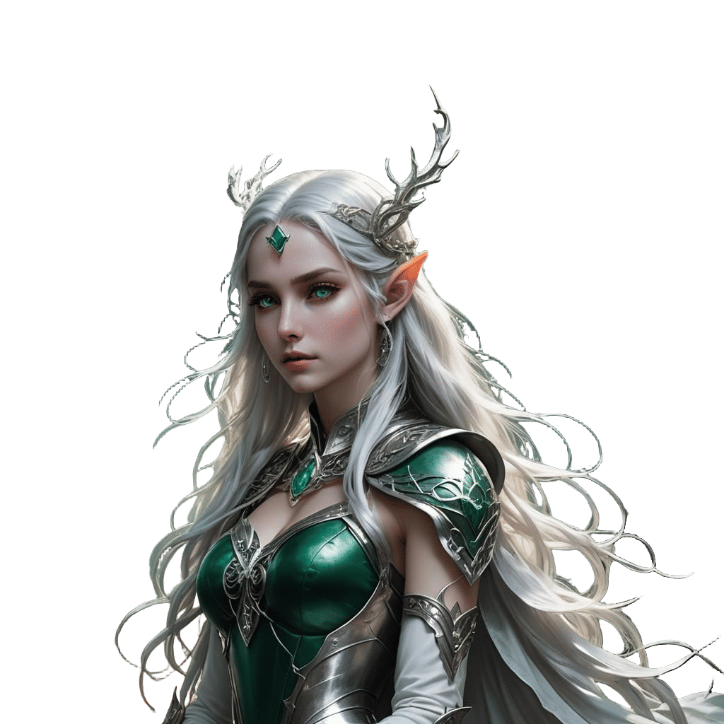 Fantasy Elf Ready for Dungeons and Dragons