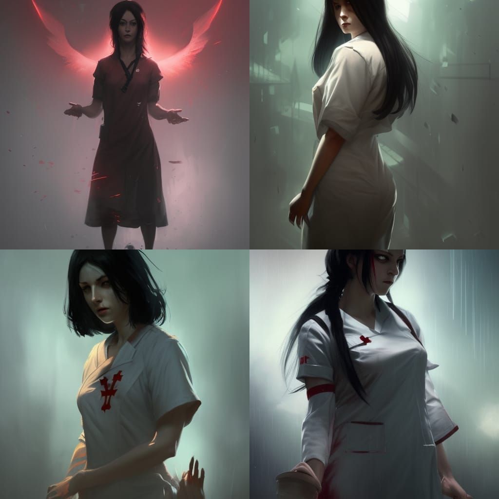 Dark Fantasy Nurse in Unreal Engine