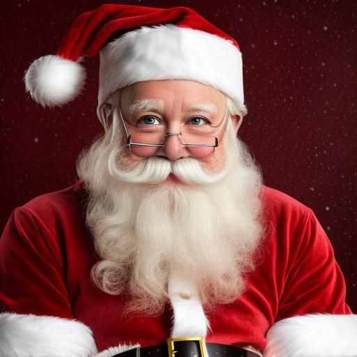 Classic AI Generated Image of Santa Claus