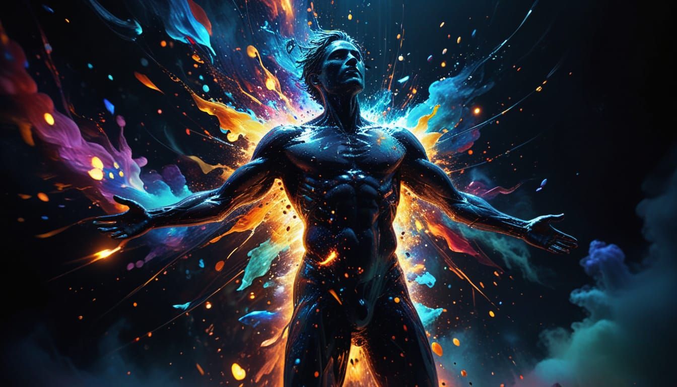 Dreamlike Figure in Surreal Digital Art