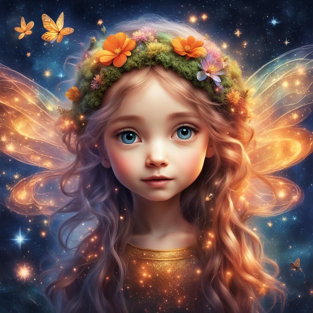 Expressive Fairy Face in Space: A Magical Tale