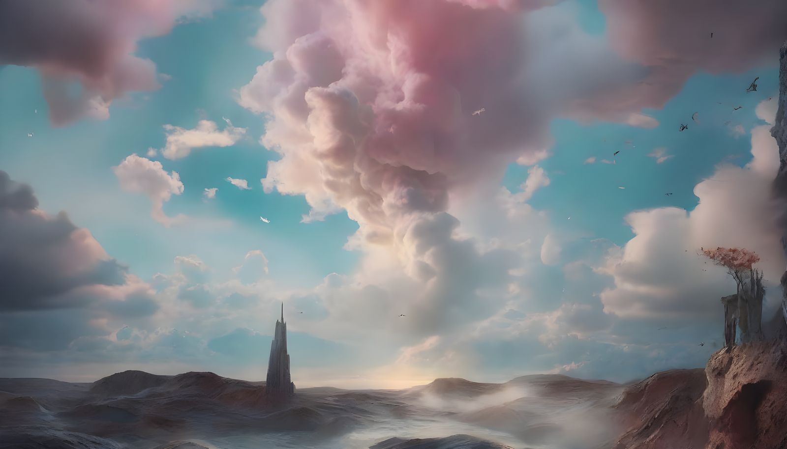 Hyperrealistic Dreamscapes with Dramatic Light