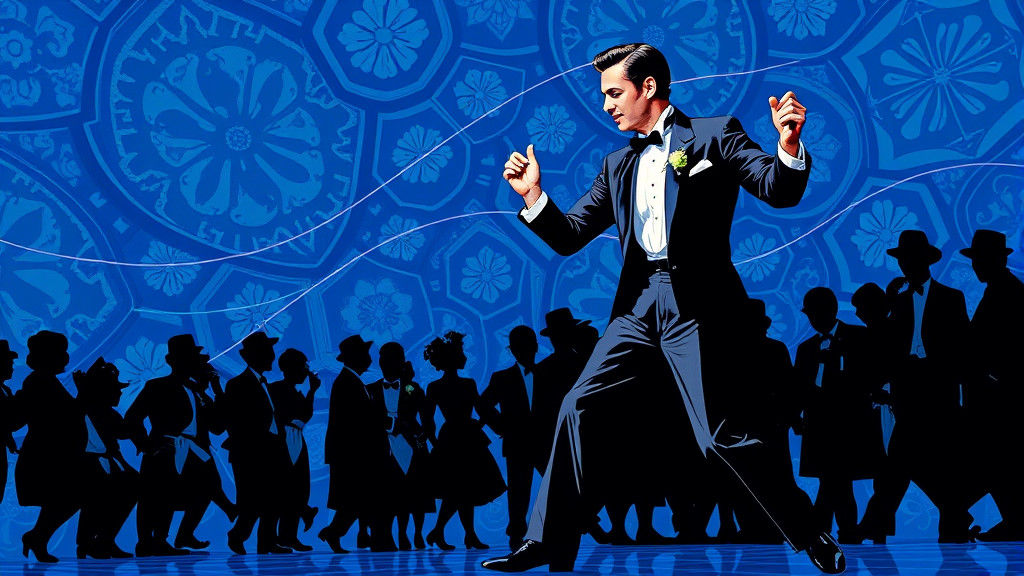 Fred Astaire Dances: Art Deco Fractal Poster