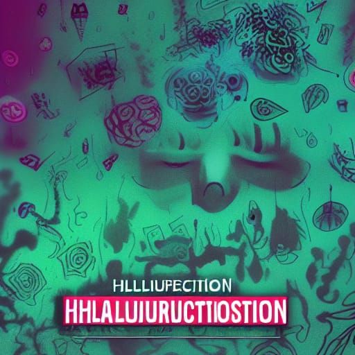 Abstract Hallucination: Swirling Colors and Shapes