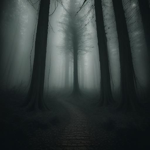 Hyperrealistic Haunted Forest in Cinematic Style