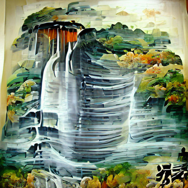 Abstract Composition in Dynamic Colors