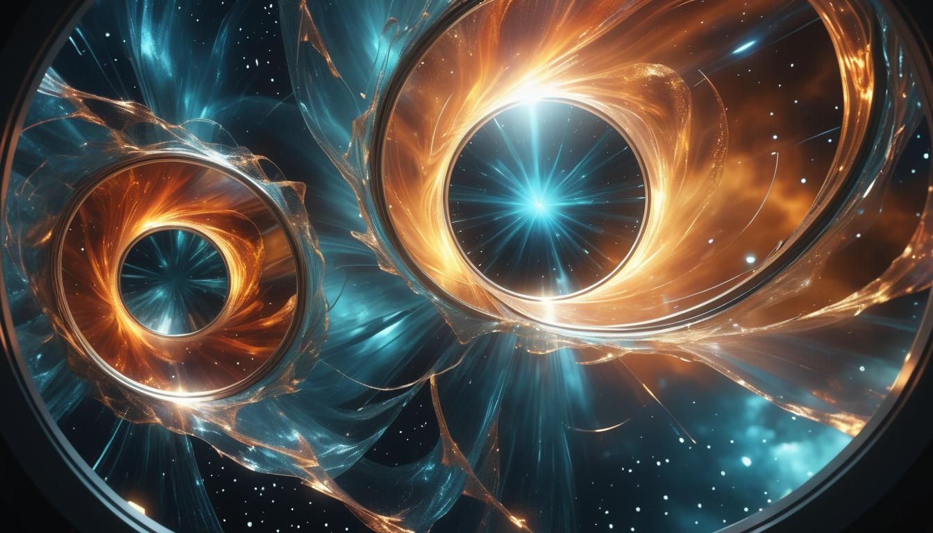 Surreal Wormhole Windows in Deep Holo Space