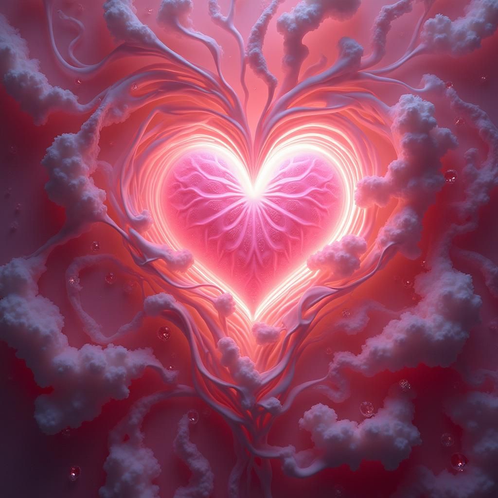 Ethereal Nebula of Love in Dreamlike Hues