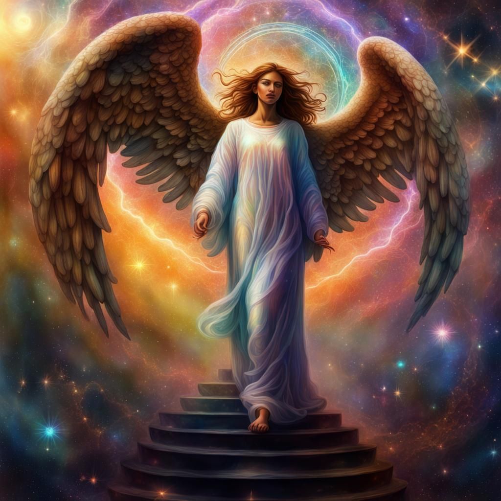 Cosmic Illustration: Spiritual Assistance for Fitness