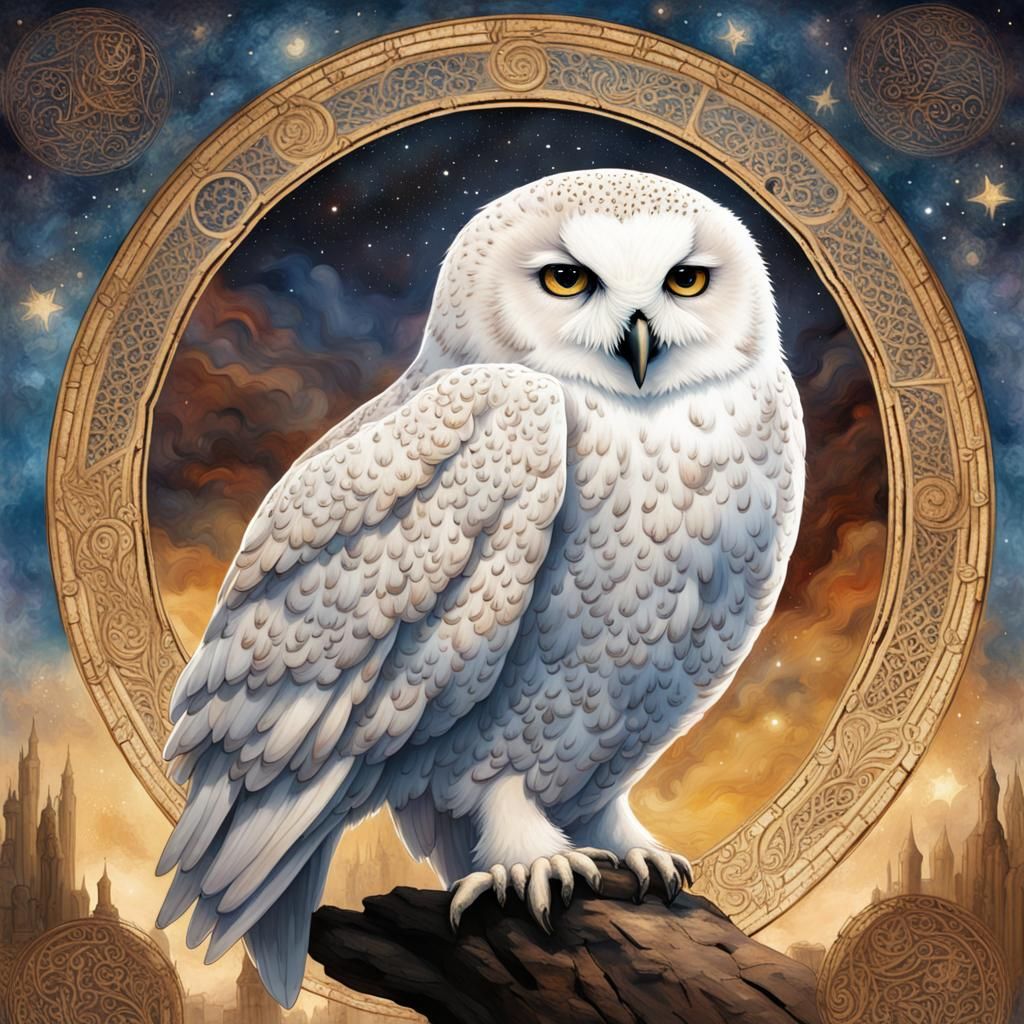 Oriental Owl Inspired by Harry Potter's Hedwig