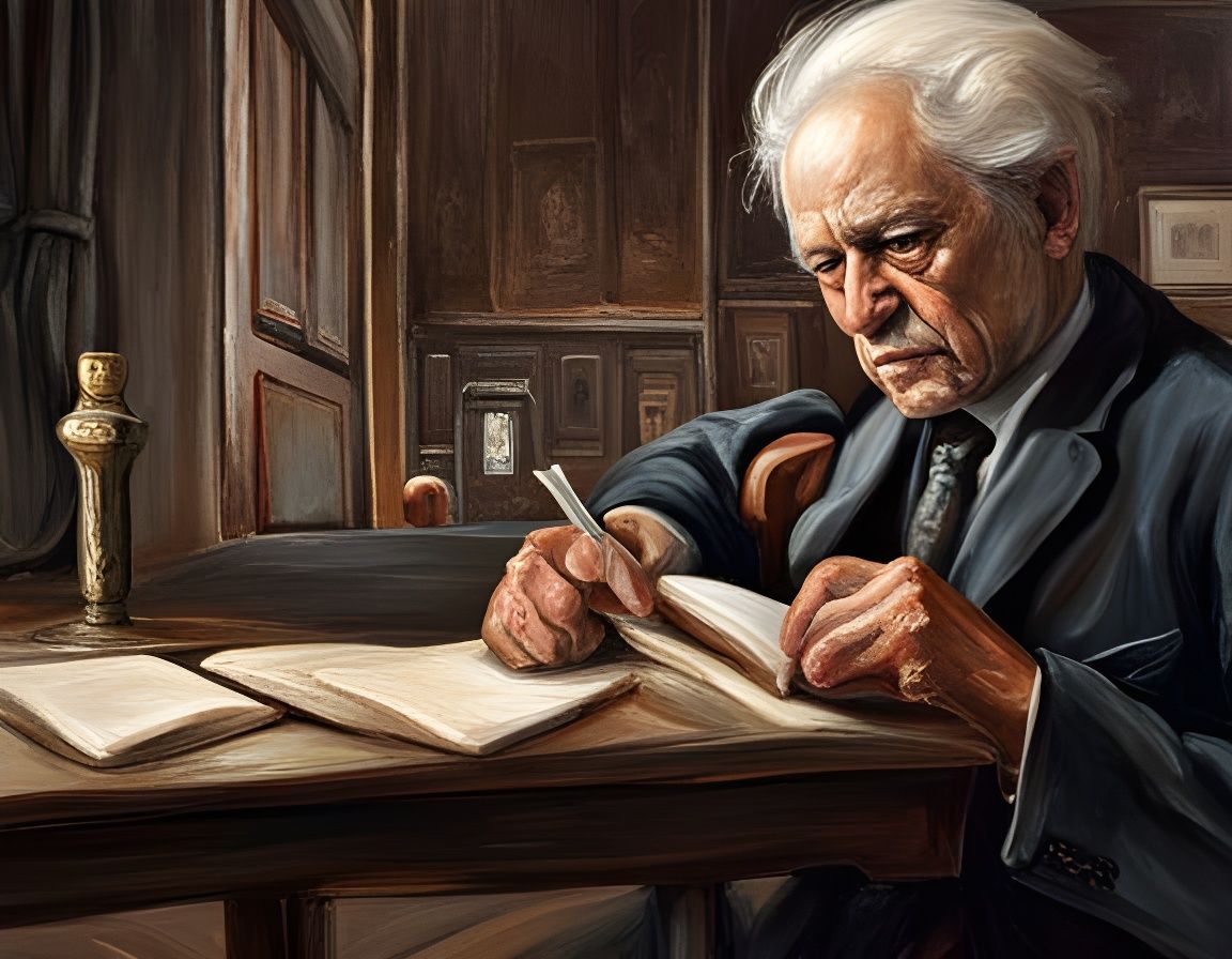 Machine Reads Residual Energy, Hyperrealistic Oil Painting