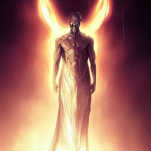 Sinister God's Wrath: A Dark Fantasy Image