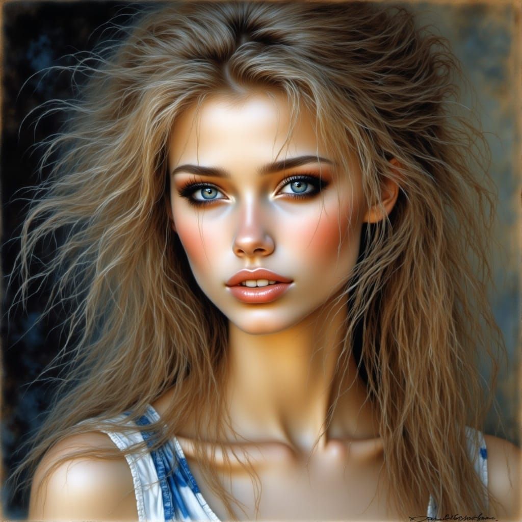 Photorealistic Portrait of a Smiling Woman