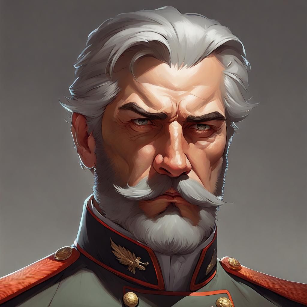 Austrian Dictator Portrait by Rutkowski, Artgerm, and WLOP