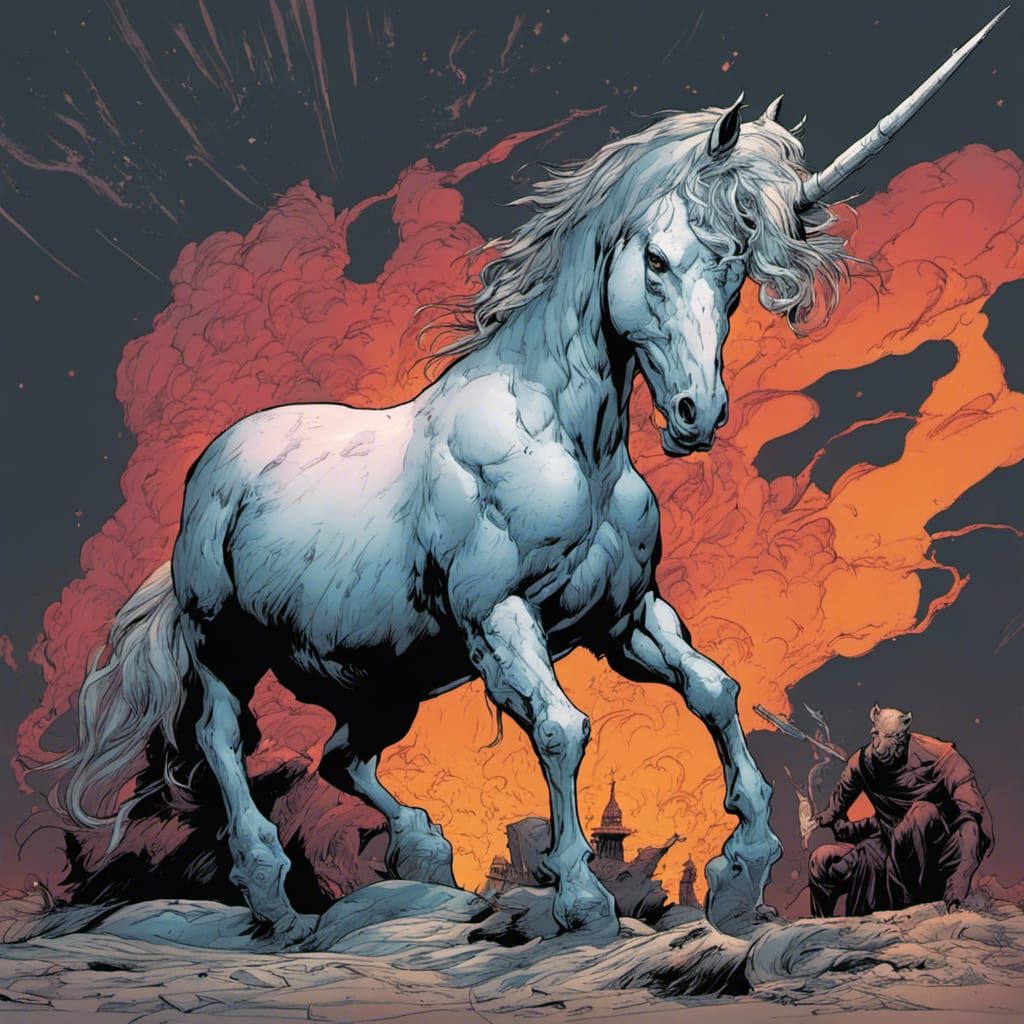 Francis Brousso, Diabetes Unicorn in Comic Book Art