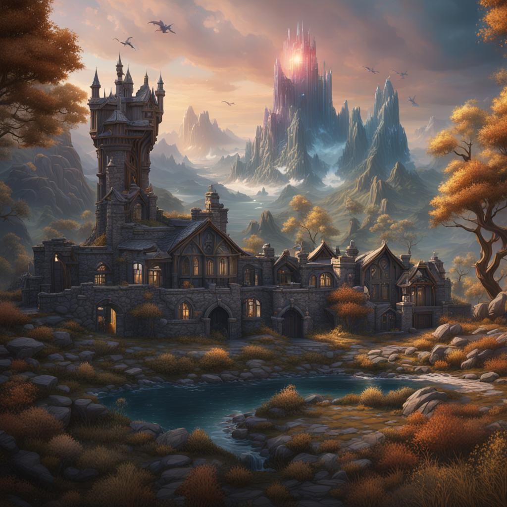 Falcon Crest: Detailed Matte Painting in Deep Color