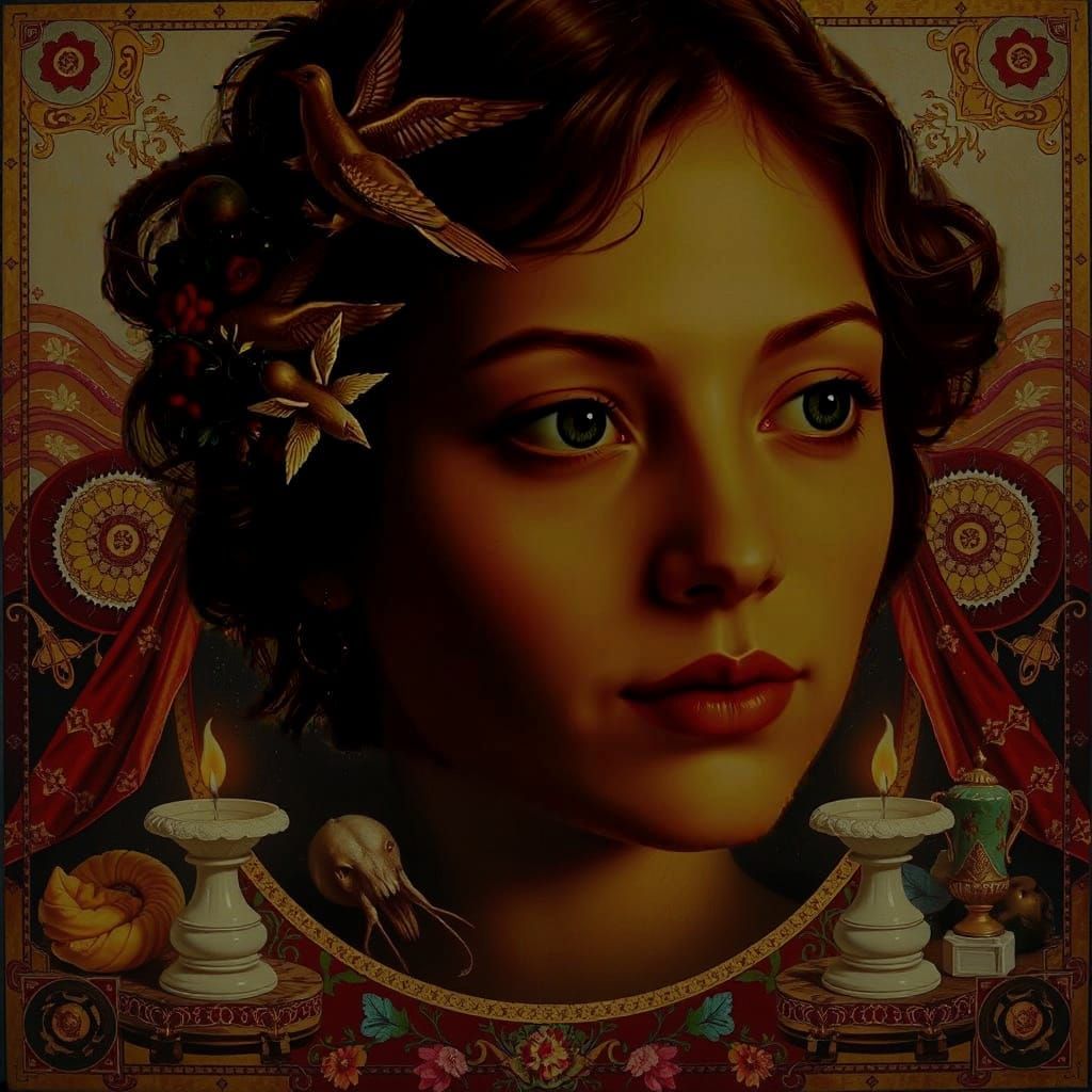 Masterpiece Painting of Beauty and Truth