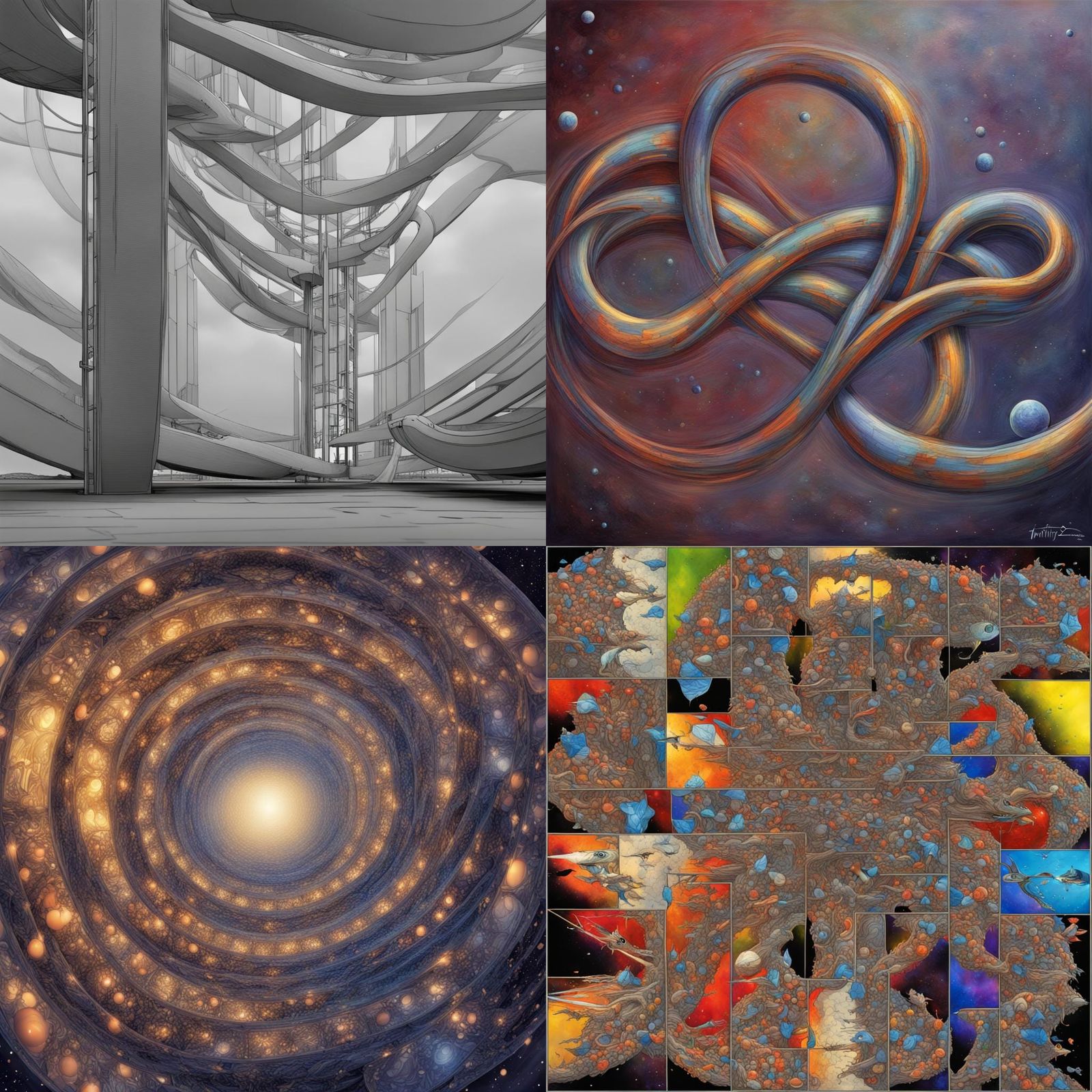 Abstract Infinity Symbol Design