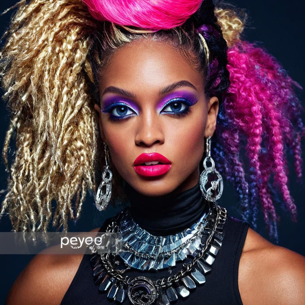 Rebellious Barbie: Bold Makeup and Street Style