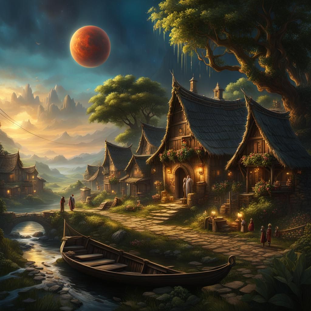 Boy's Dream of Luxury: Fantasy Concept Art