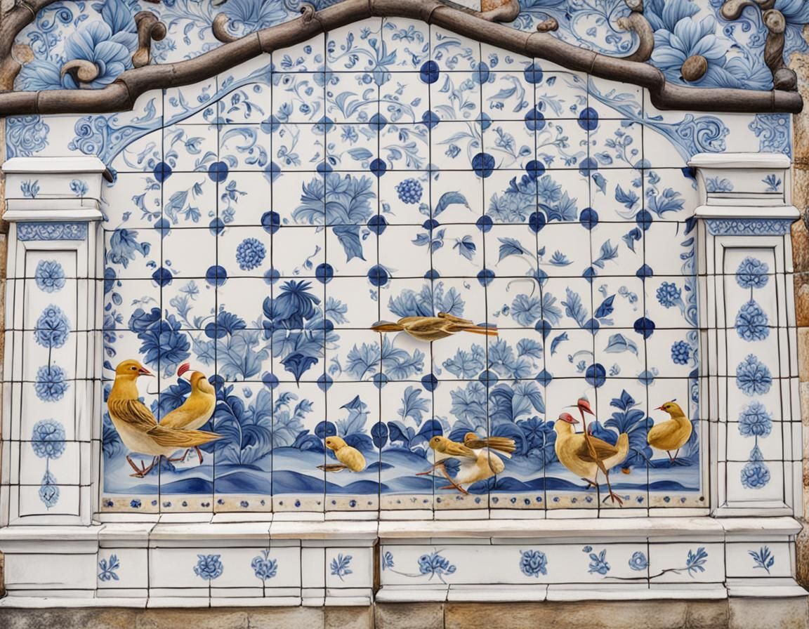 Turma de quero queros azulejados