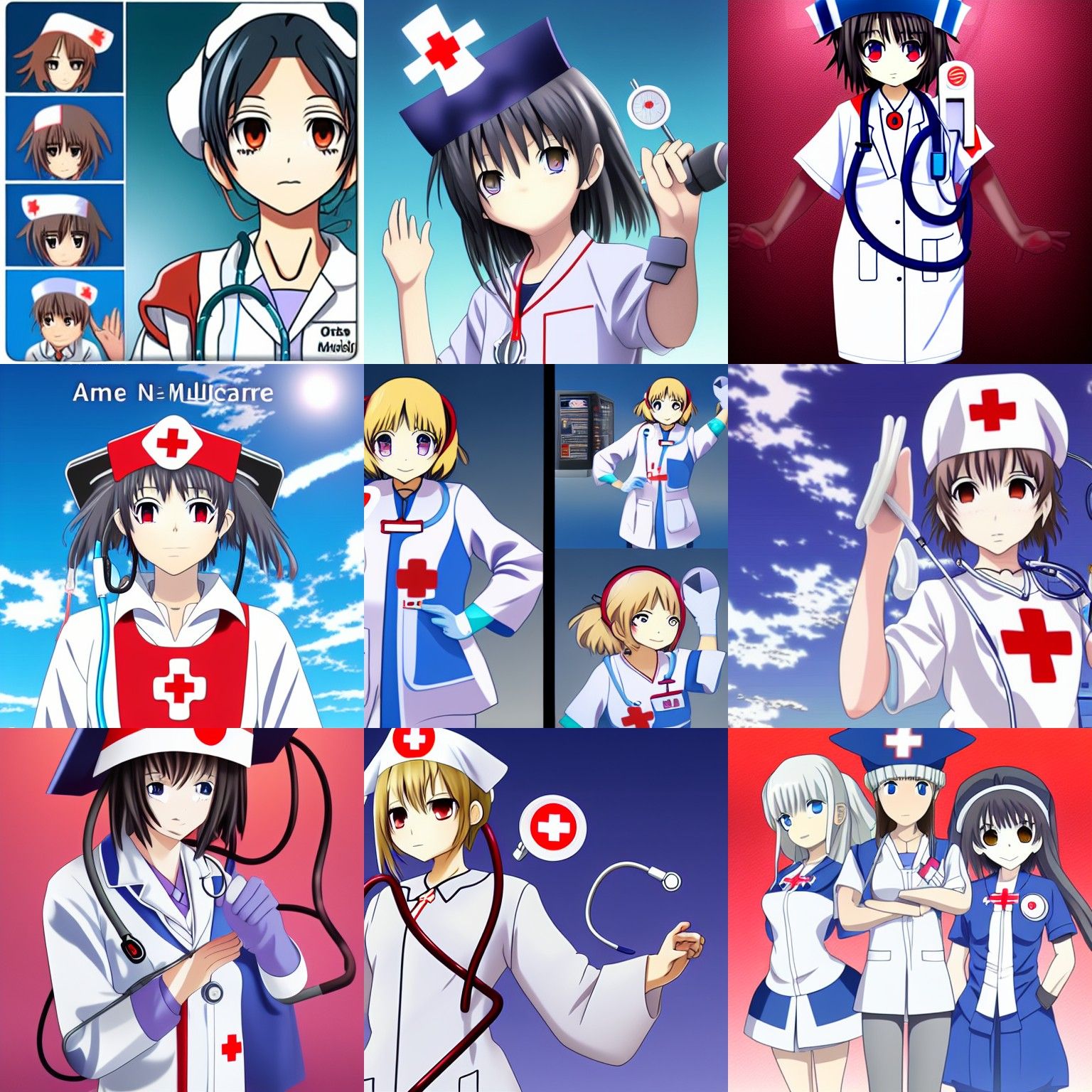 Anime Nurse Illustration