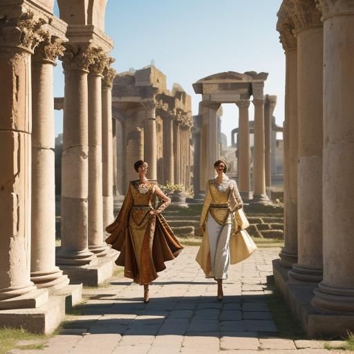 Ancient Costume Fashion Show in Pompeii