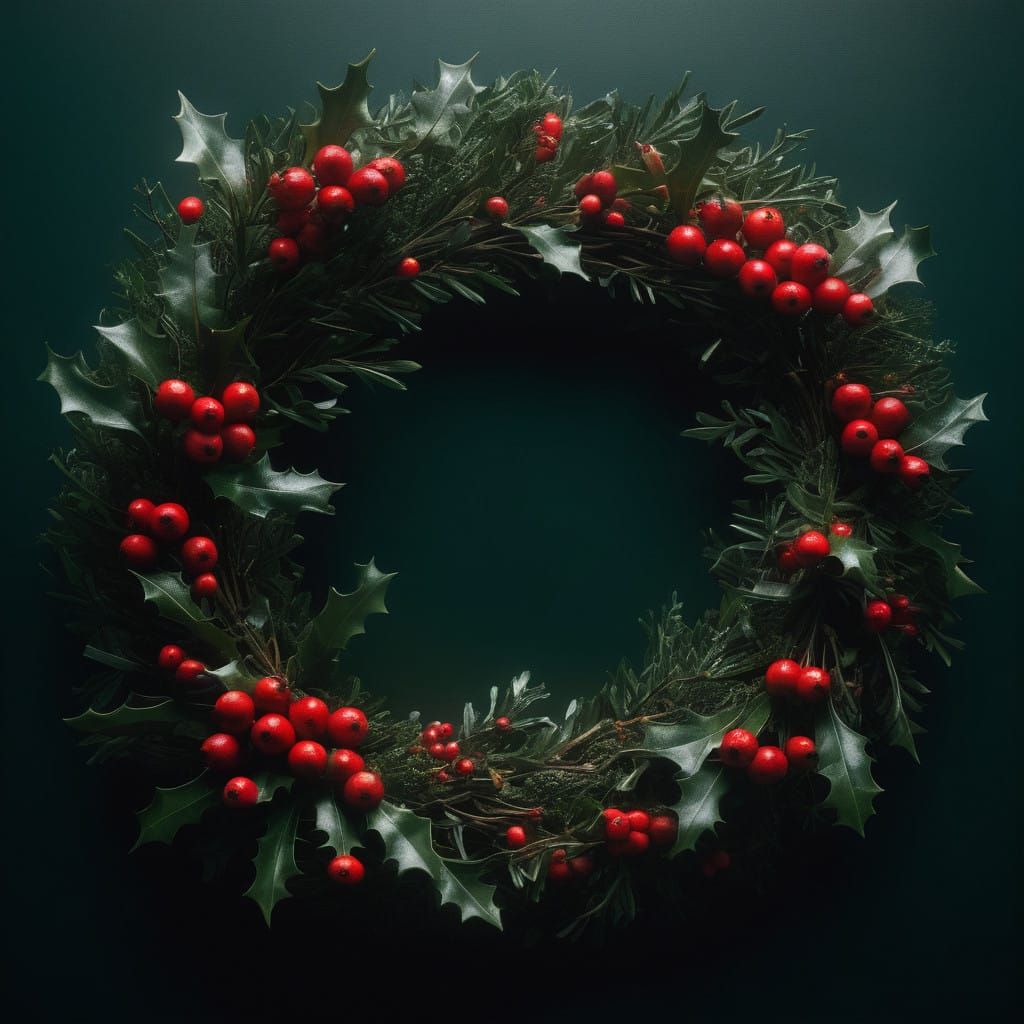 Surreal Winter Wonderland in Film Noir Style