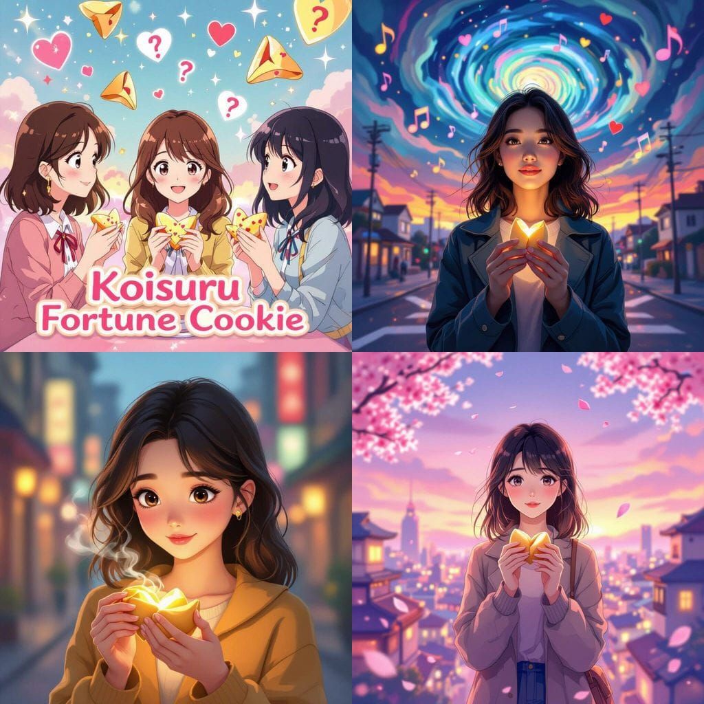 Fortune Cookie Coin Flip of Love and Chance