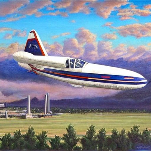 Georgia Bulldogs Airplane as Oil Painting